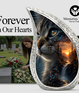 Cat Urn for Ashes | Personalized Cat Cremation Urn for Beloved Pet Memorial