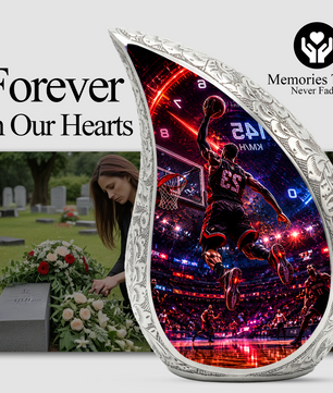 Basketball Player Urn for Adult Ashes | Basketball Adult Cremation Urn