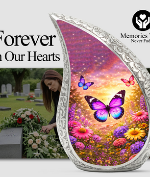 Butterfly Adult Urn for Human Ashes – Premium Butterfly Cremation Urn