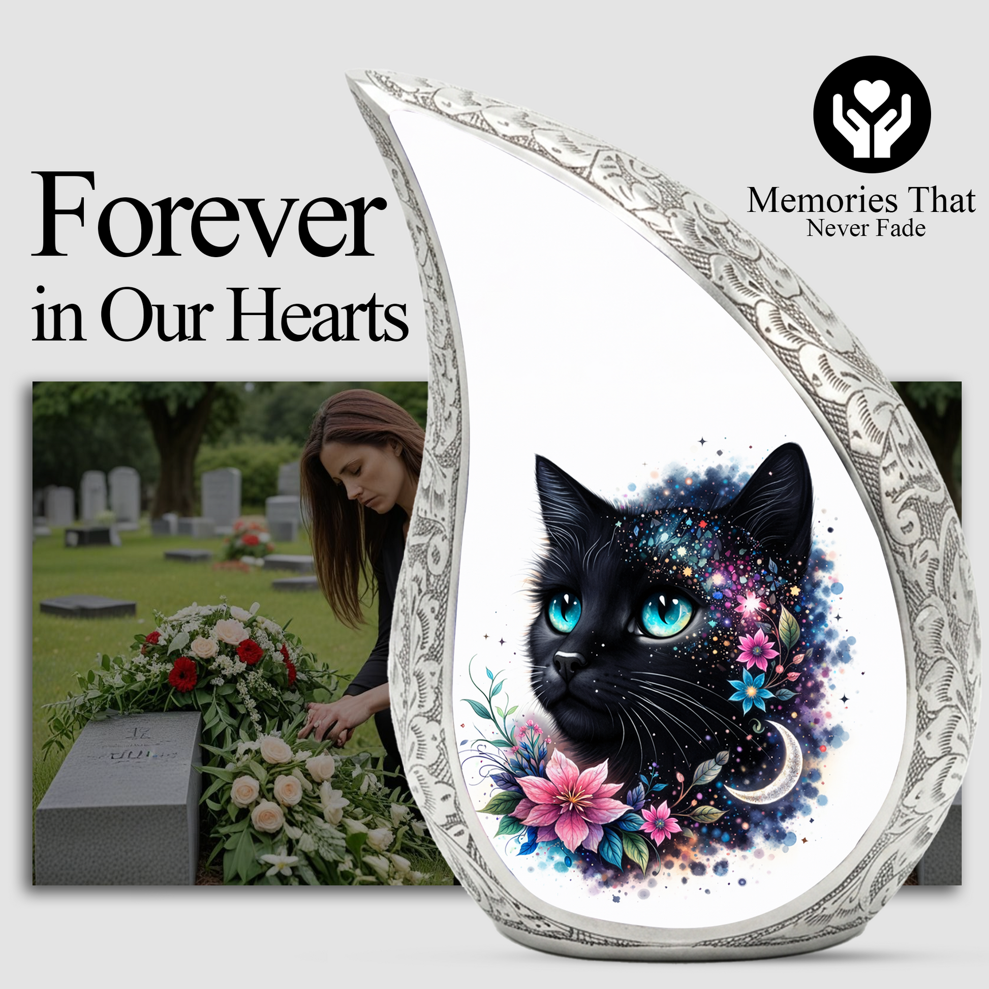 Personalized Cat Urn, Custom Pet Urn for Cat, Cat Urns for Ashes