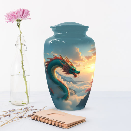 Celestial Sky Dragon Urn for Adult Ashes – Fantasy Adult Cremation Urn | Dragon Adult Urns for Ashes