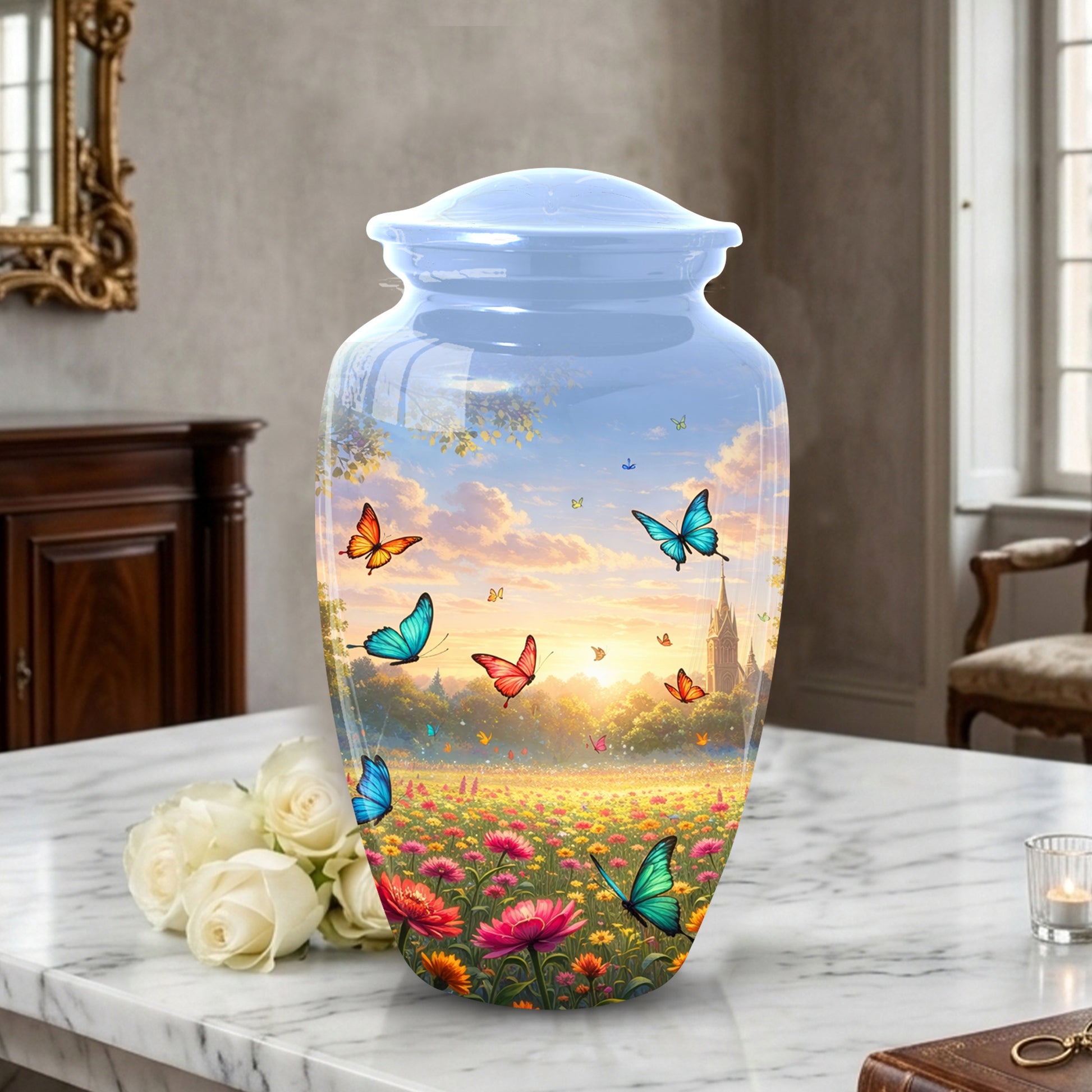 Butterfly Urn for Mom – Beautiful Urns for Women | Butterfly  Large Urns for Human Ashes