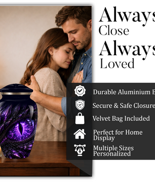 Dragon Eye Cremation Urn for Ashes | Personalized Dragon Urn | Fantasy Adult Memorial Urn