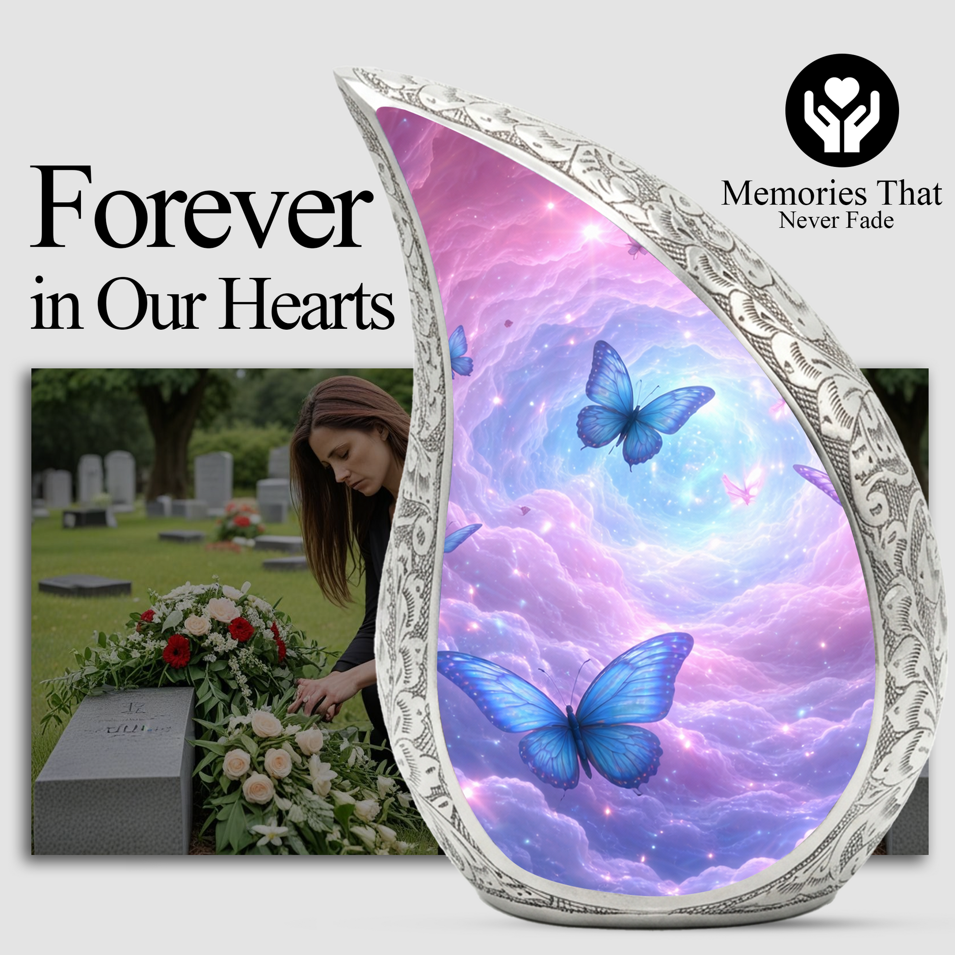 Butterfly Urn for Human Ashes | Heavenly Butterfly Urn |