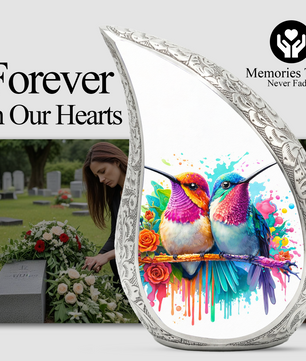 Beautiful Hummingbird Cremation Urn for Adult Ashes