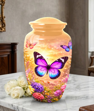 Personalized Butterfly Urn for Mom – Butterfly Large  Urns for Human Ashes