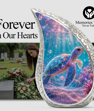 Sea Turtle Urn for Ashes,Coastal Memorial Keepsake