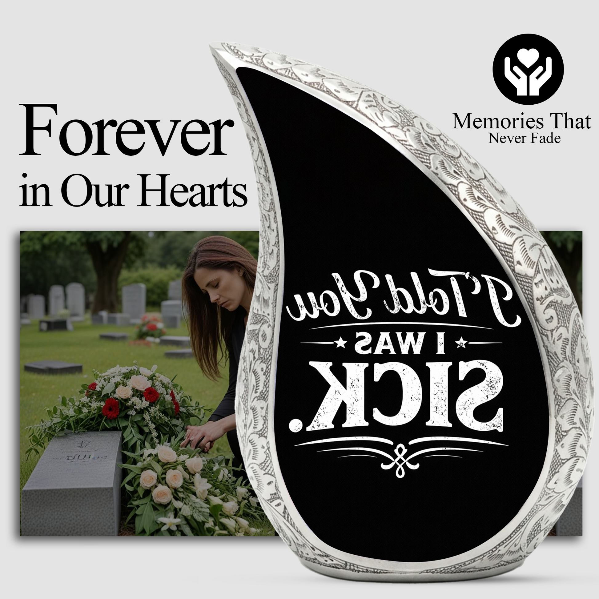 Funny Adult Cremation Urn for Ashes | Humorous Adult Urn for Human Ashes