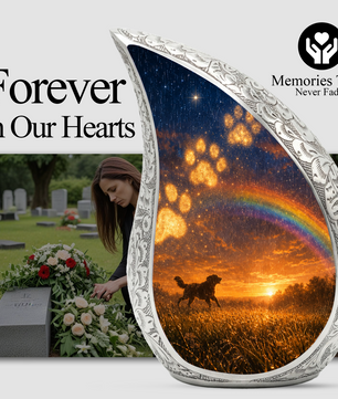 Dog Urn for Human Ashes | Personalized Dog Urn & Unique Pet Memorial | Adult Cremation Urn for Dog Lovers