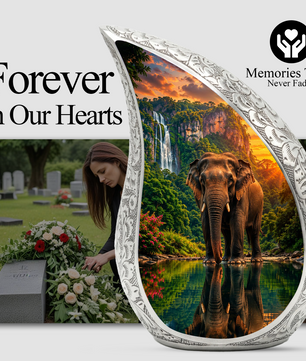 Elephant Urn for Human Ashes | Adult Cremation Urn