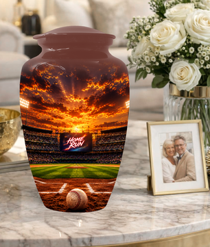 Baseball Memorial Urn for Dad - Personalized Cremation Urns for Ashes