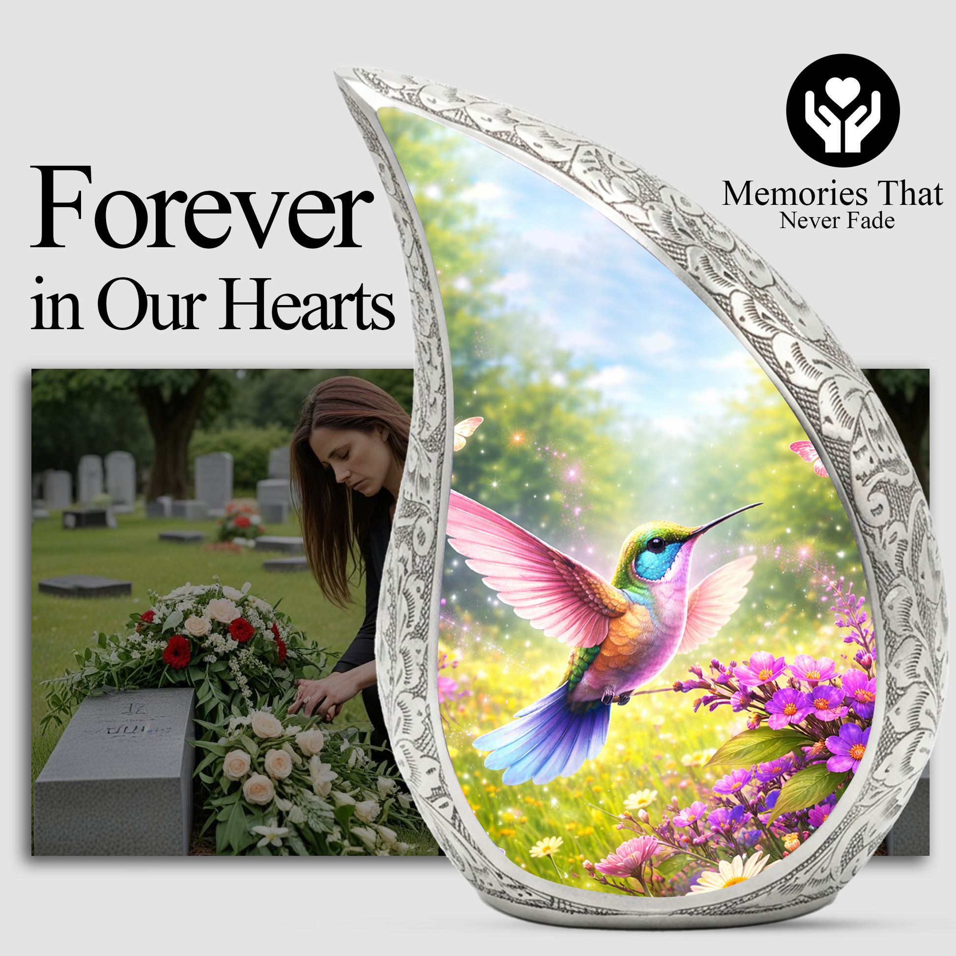 Hummingbird Urn for Mom | Hummingbird Urn for Human Ashes