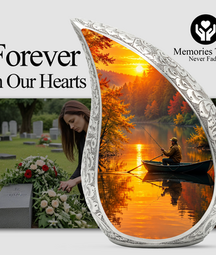 Fishing Urn for Human Ashes | Adult Cremation Urn for Dad, Mom & Loved Ones
