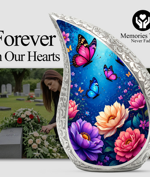 Beautiful Butterfly Cremation Urn for Adult Ashes