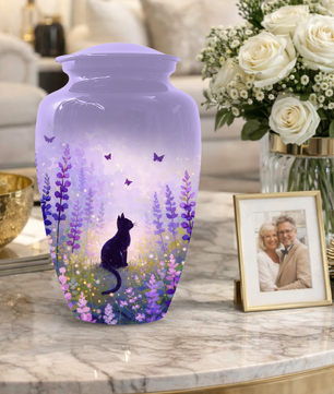 Cat Urn for Mom | Beautiful Cat Cremation  Large Urn for Mother|Funeral Urn for Human Ashes