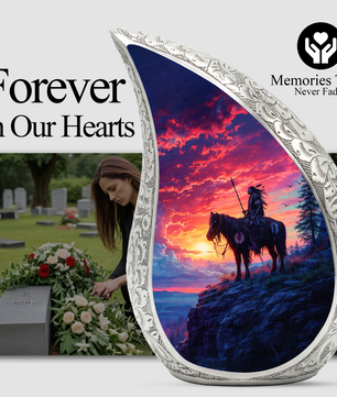 Native American Adult Urn for Human Ashes – Premium Native American Cremation Urn |