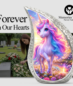 Unicorn Adult Urn for Ashes,Cremation Urn for Women