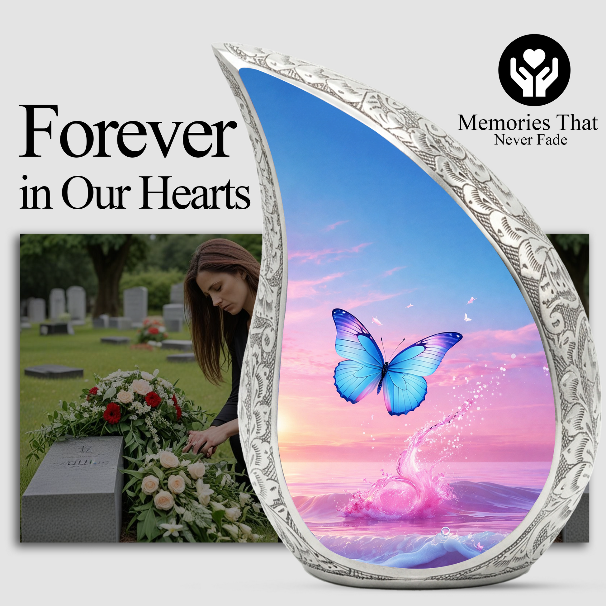 Butterfly Urn for Ashes, Butterfly Urn, Butterfly Urns for Human Ashes