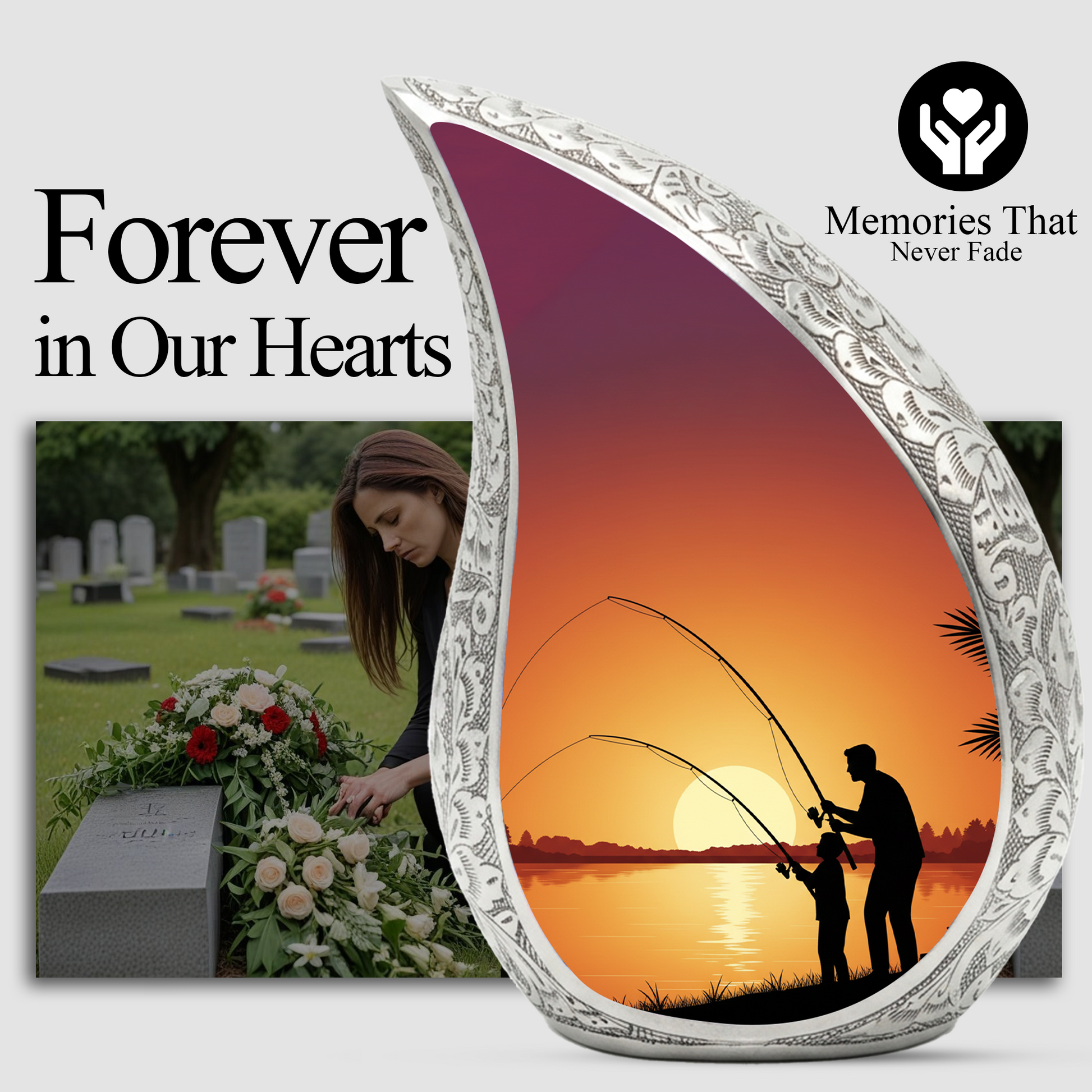 Fishing Urn for Dad | Gone Fishing Urn | Fishing Urns for Human Ashes