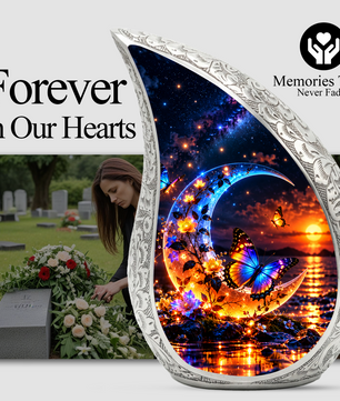 Butterfly Cremation Urn for Ashes, Personalized Adult Memorial Urn