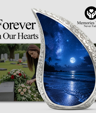 Ocean Beach Urn for Human Ashes | Beach Urns, Ocean Wave Cremation Urn