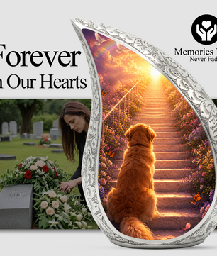 Dog Heaven Urn for Human Ashes | Adult Cremation Urn | Personalized Dog Memorial Urn