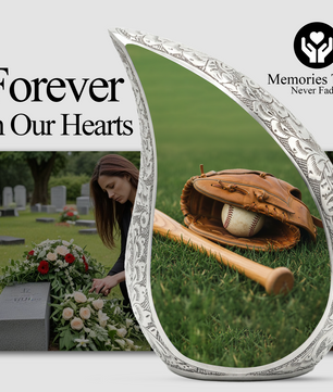 Personalized Baseball Urn for Dad | Keepsake Memorial Urn for Father