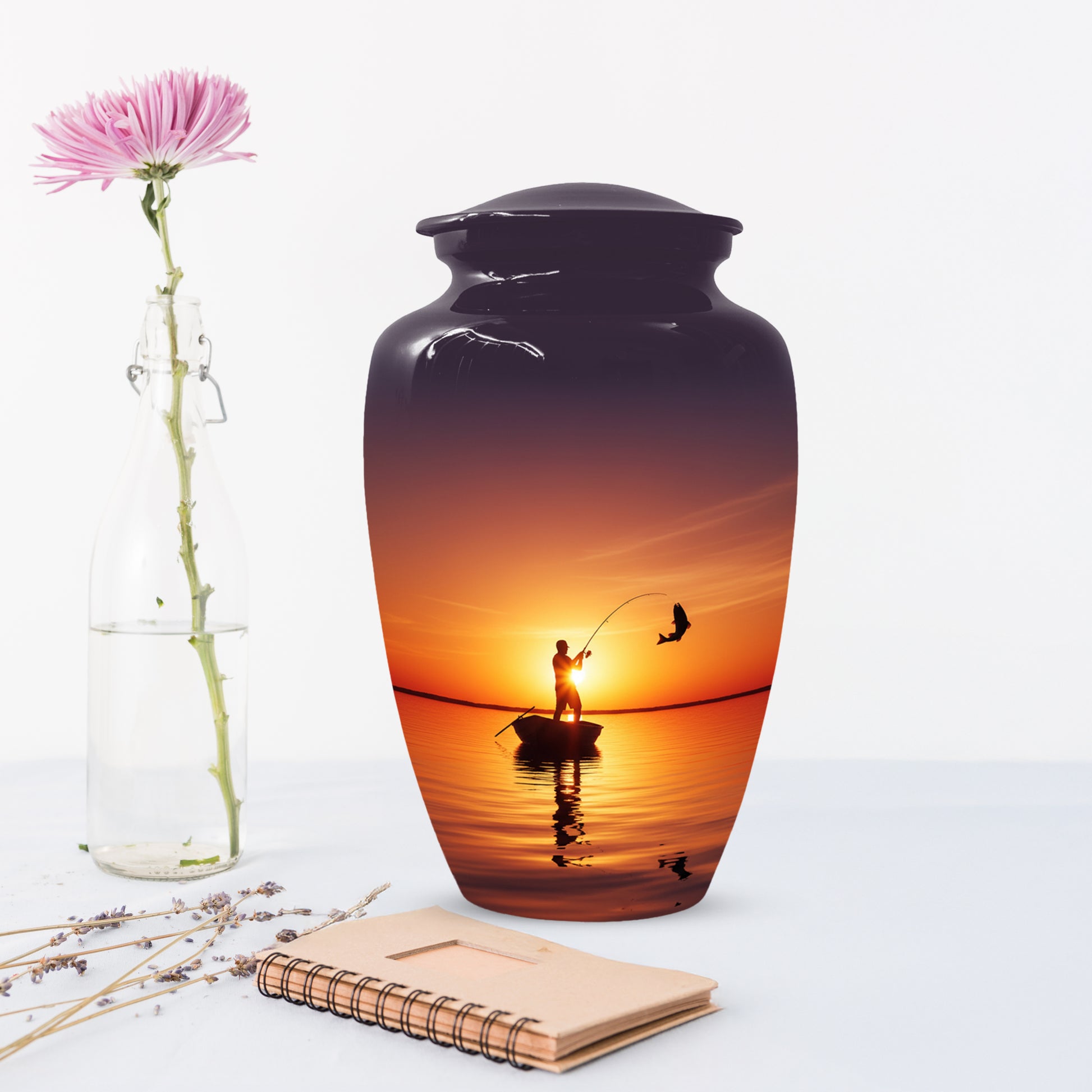 Fishing Urn for Human Ashes | Fishing Cremation Urn for Dad, Men