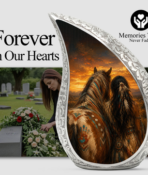 Native American Urn for Human Ashes – Beautiful Memorial Urn for Mom, Women & Female Loved Ones