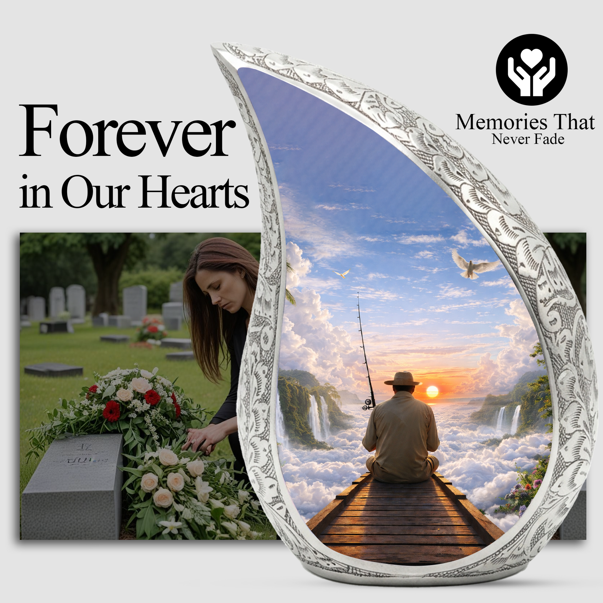 Fishing Gone Fishing Urn | Fishing Urns for Human Ashes