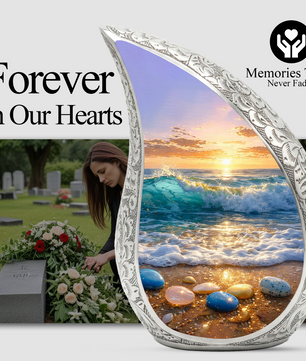 Ocean Adult Urn for Human Ashes – Premium Ocean Cremation Urn