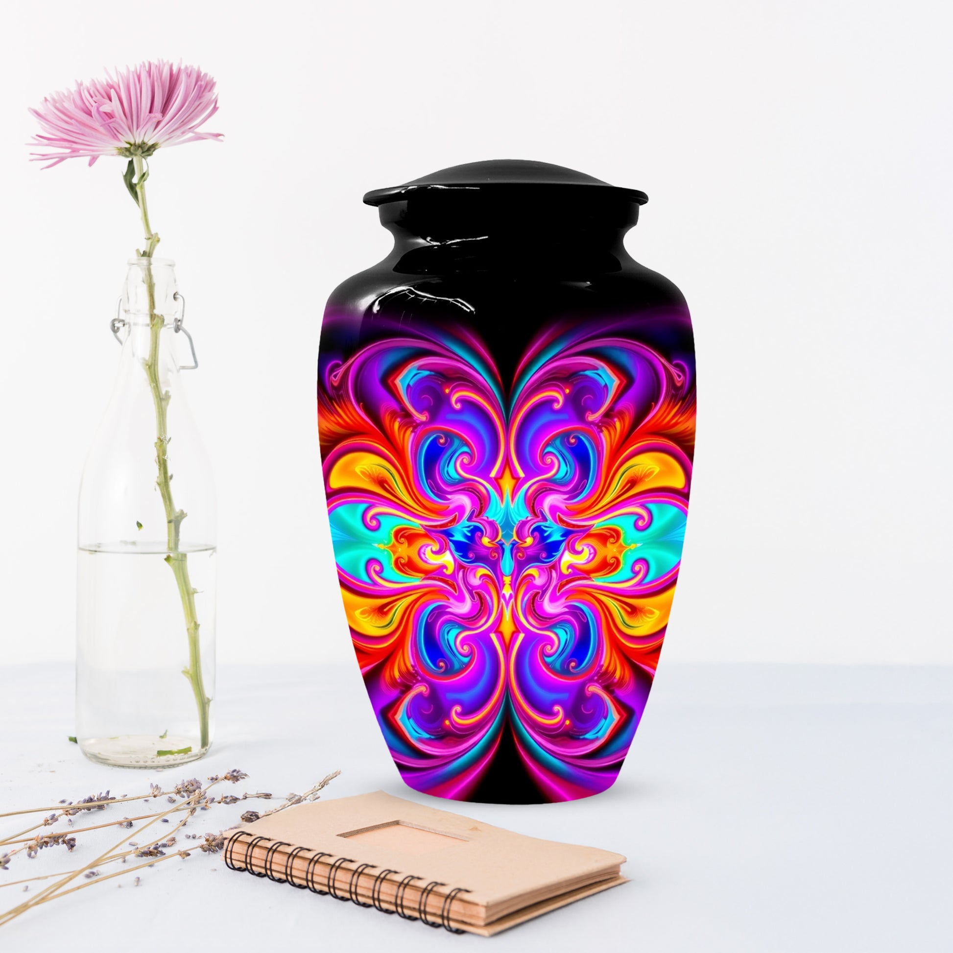 Abstract Colorful Cremation Urns for Ashes – Custom Adult Memorial Urn
