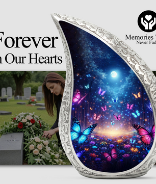 Personalized Butterfly Urn for Mom – Butterfly Urn for Ashes | Beautiful Cremation Urn for Women & Memorial Keepsake