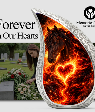 Horse Cremation Urn for Ashes, Horse Memorial Urn, Equestrian Urn, Horse Lover Adult Urn