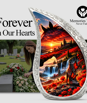 Horse Cremation Urn for Ashes, Horse Memorial Urn, Equestrian Adult Urn, Horse Lover Cremation Urn