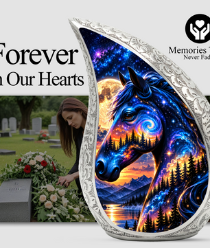 Adult Cremation Urn for Ashes, Horse Memorial Urn, Horse Lover Urn, Personalized Adult Urn for Ashes