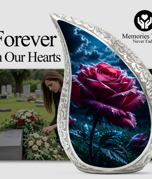 Rose Urn for Mom Ashes | Beautiful Rose Cremation Urn for Women, Mother, Sister, Daughter
