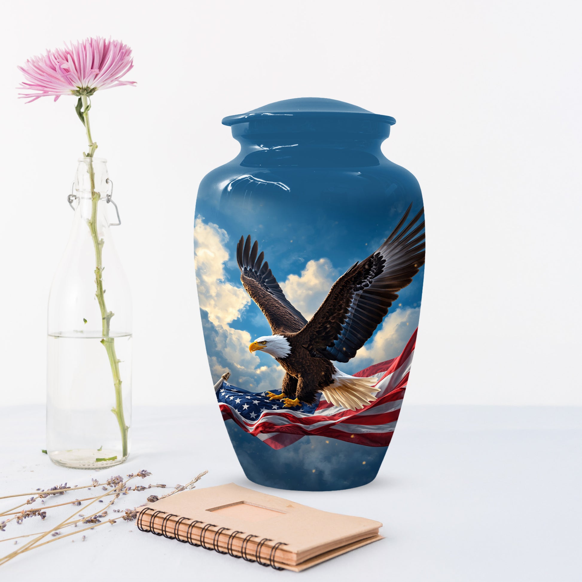 Flying Eagle Urn for Human Ashes | Adult Cremation Urn | Premium Funeral Urn for Adult Ashes