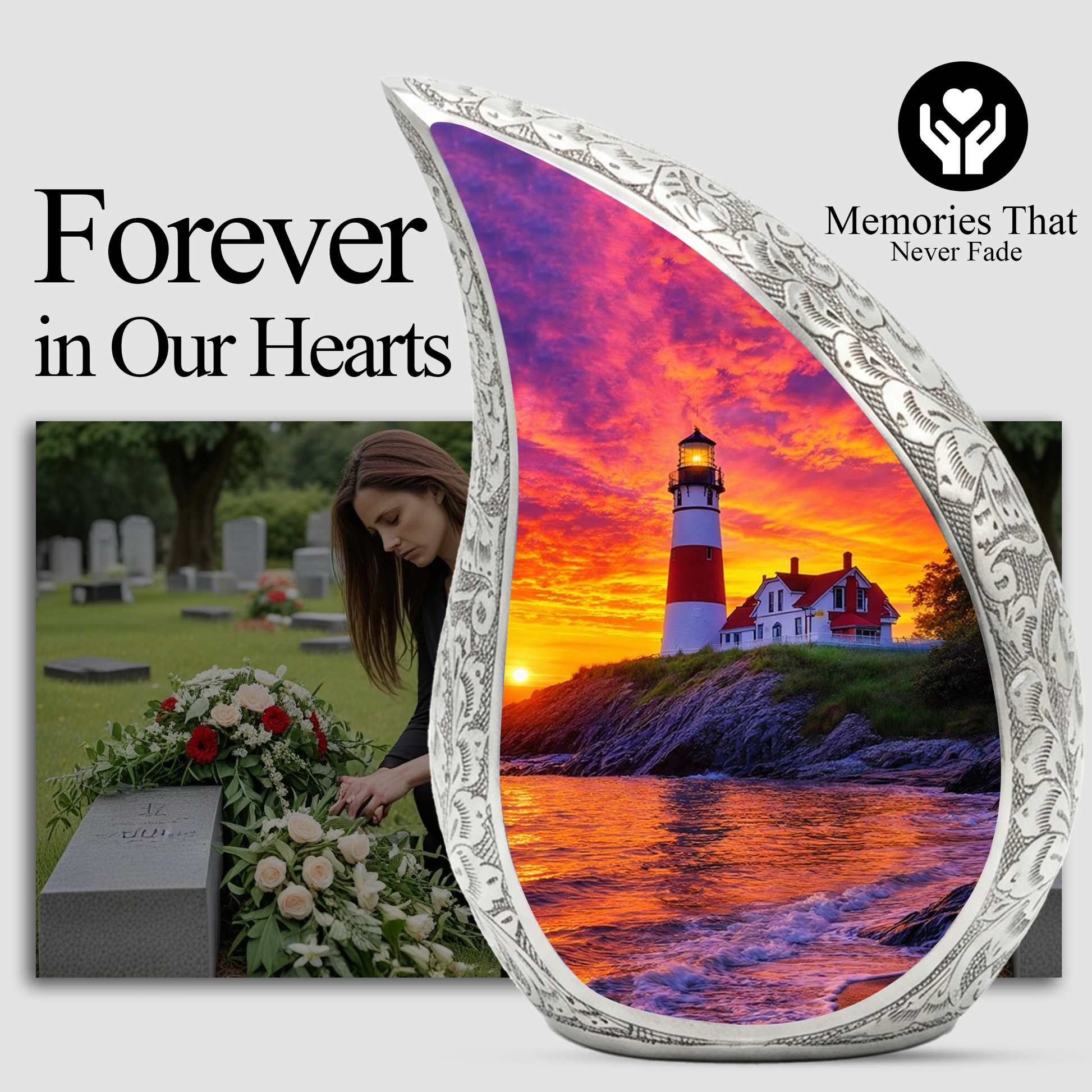 Lighthouse Urn for Mom | Adult Cremation Urn for Men