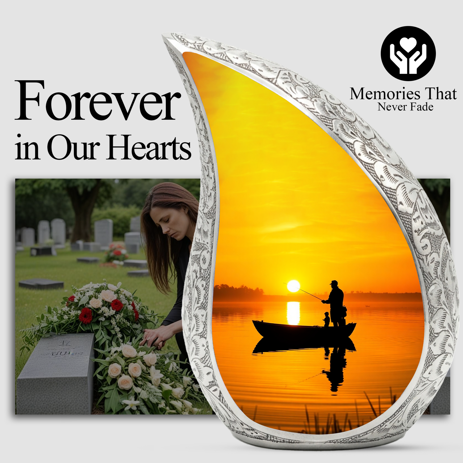 Fishing Urn for Dad | Gone Fishing Urn | Fishing Urns for Human Ashes