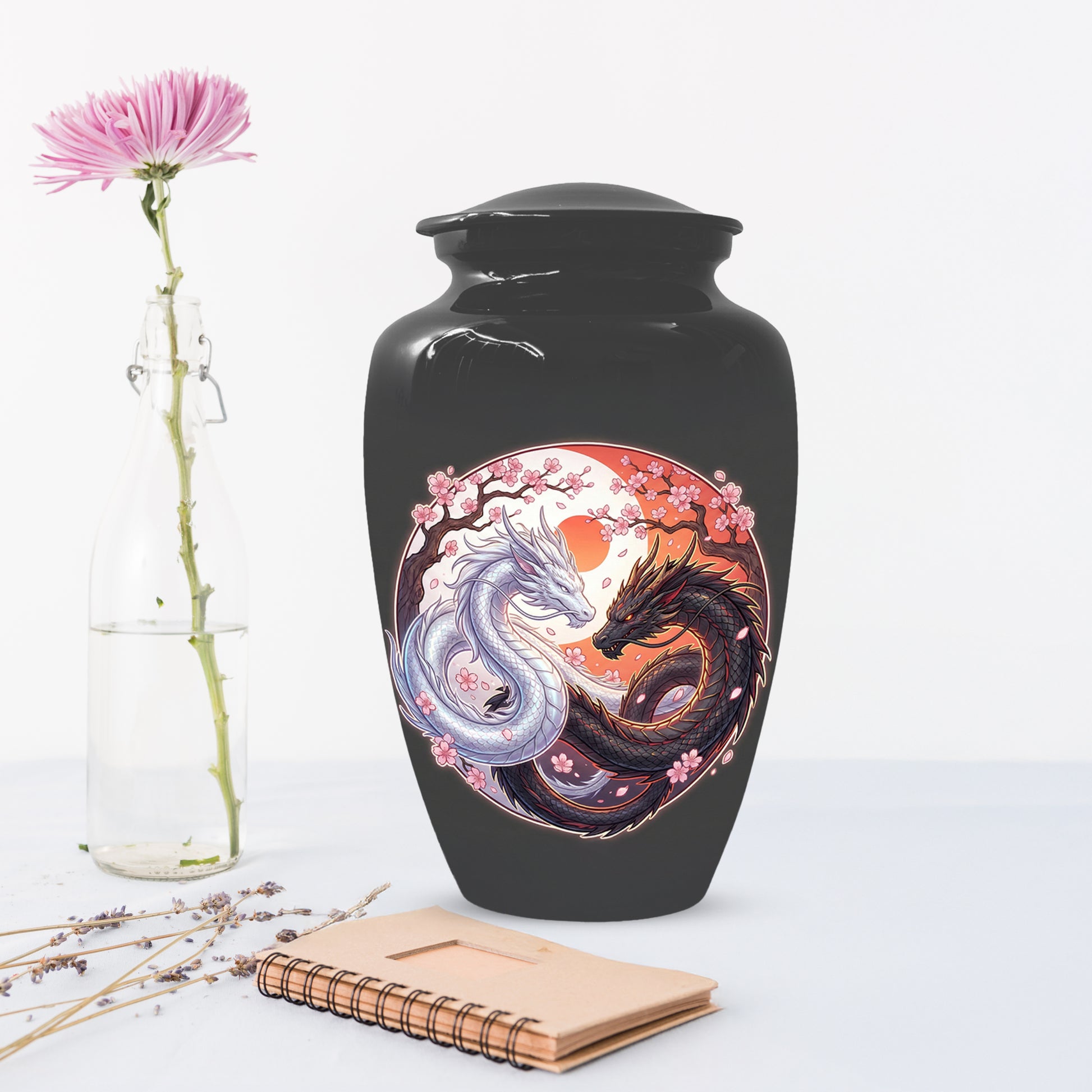 Yin Yang Dragon Urn – Custom Dragon Cremation Urns for Ashes|  Memorial Keepsake for Mom &Dad