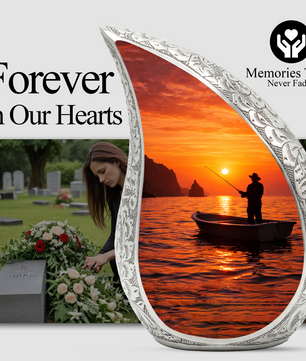 Gone Fishing Urn, Personalized Urn for Dad, Fishing Urns for Human Ashes