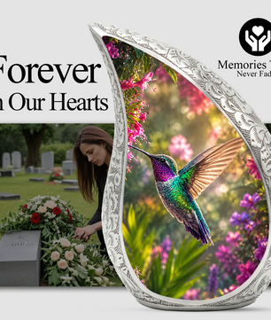 Hummingbird Urn for Human Ashes – Beautiful Adult Cremation Urn