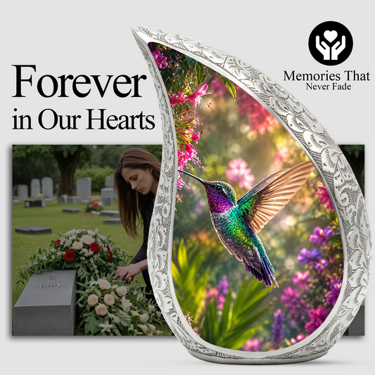 Hummingbird Urn for Human Ashes – Beautiful Adult Cremation Urn