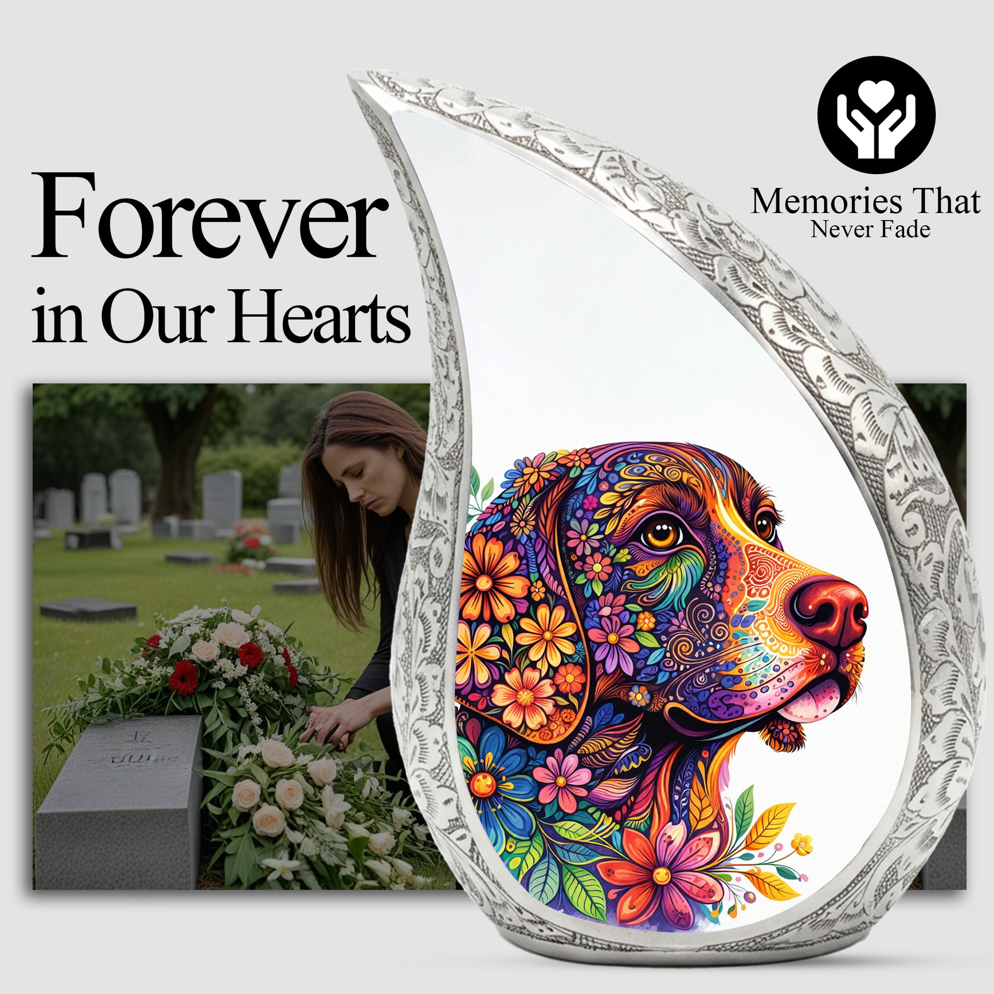 Beautiful Personalized Dog Urn for Ashes