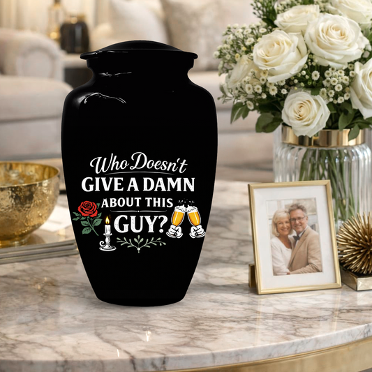 Funny Adult Urn for Ashes,  Personalized Memorial Urn for Dad