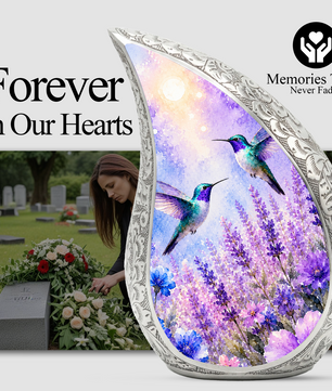 Hummingbird Urn for Adult Ashes | Beautiful Hummingbird Adult Cremation Urn