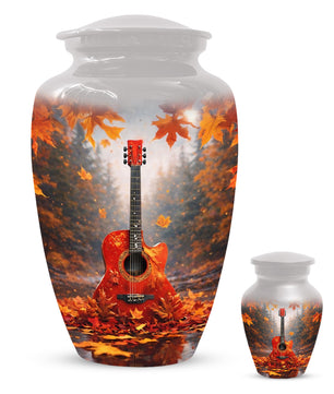Guitar Memorial Urn for Mom - Music Keepsake Cremation Urns for Ashes