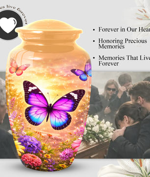 Personalized Butterfly Urn for Mom – Butterfly Large  Urns for Human Ashes