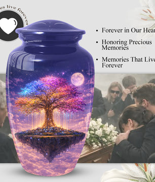 Tree of Life Urn - Adult Cremation Large Urn for Ashes|Floating Tree Memorial Urn